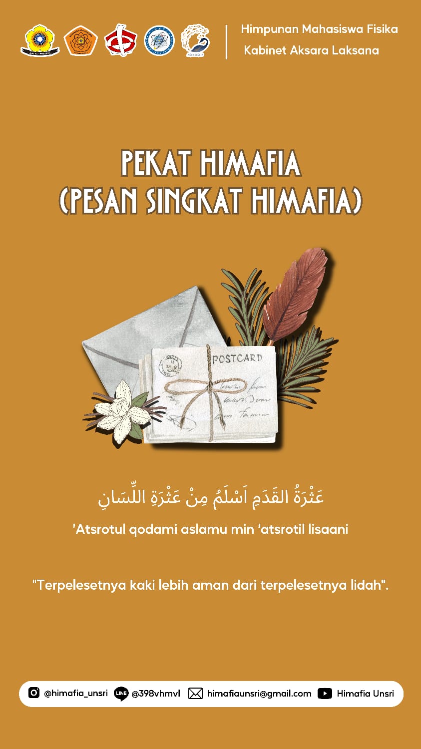 PESAN SINGKAT (PEKAT HIMAFIA)